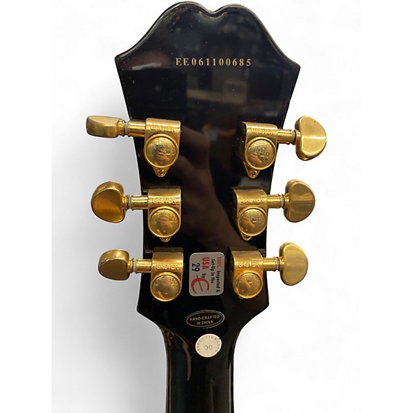 Used Epiphone Dot Deluxe Flametop 2 Color Sunburst Hollow Body Electric Guitar