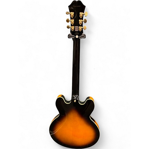 Used Epiphone Dot Deluxe Flametop 2 Color Sunburst Hollow Body Electric Guitar