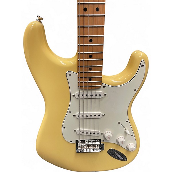 Used Fender Player Stratocaster YELLOW Solid Body Electric Guitar