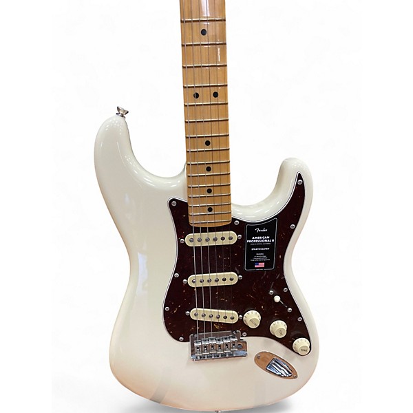 Used 2023 Fender American Professional Telecaster Olympic White Solid Body Electric Guitar