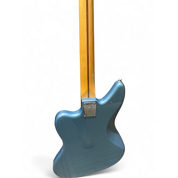 Used Fender Jaguar Bass Blue Electric Bass Guitar