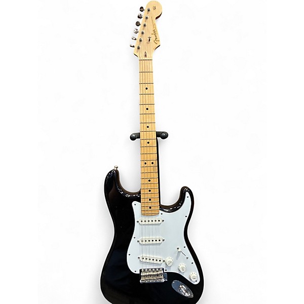 Used 2008 Fender ERIC CLAPTON MASTERBUILT STRATOCASTER BLACKIE Black Solid Body Electric Guitar