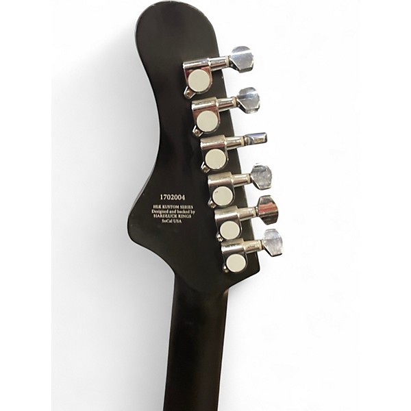 Used HardLuck Kings Bombshell Satin Black Solid Body Electric Guitar