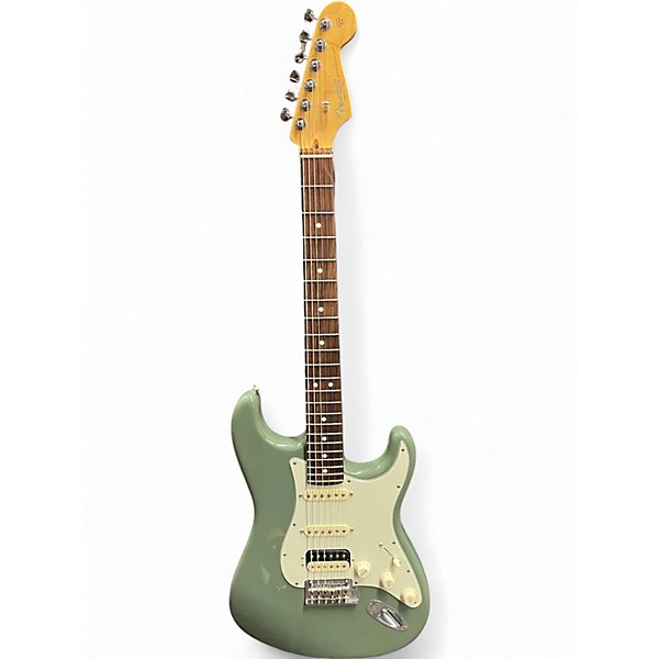 Used Fender American Professional HSS Antique Olive Solid Body Electric Guitar