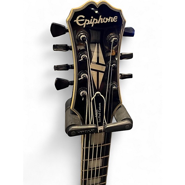 Used Epiphone Matt Heafy Les Paul Custom 7 black Solid Body Electric Guitar