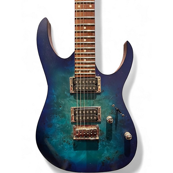 Used Ibanez RG421PB Trans Blue Solid Body Electric Guitar