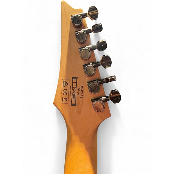 Used Ibanez RG421PB Trans Blue Solid Body Electric Guitar