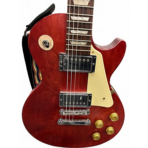 Used Gibson Les Paul Studio Worn Cherry Solid Body Electric Guitar