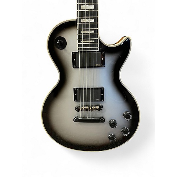 Used Epiphone Les Paul Custom Silver Burst Solid Body Electric Guitar