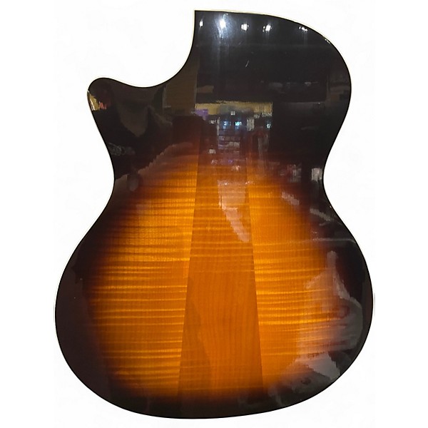 Used Taylor 614CE 2 Tone Sunburst Acoustic Electric Guitar