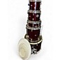 Used Dixon 5 Piece spark series drums red sparkle Drum Kit thumbnail
