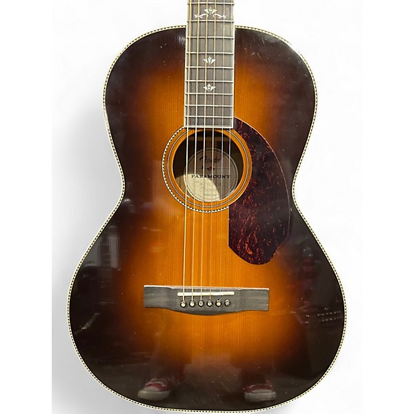 Used Fender PARAMOUNT PM-2 DELUXE Tobacco Sunburst Acoustic Guitar