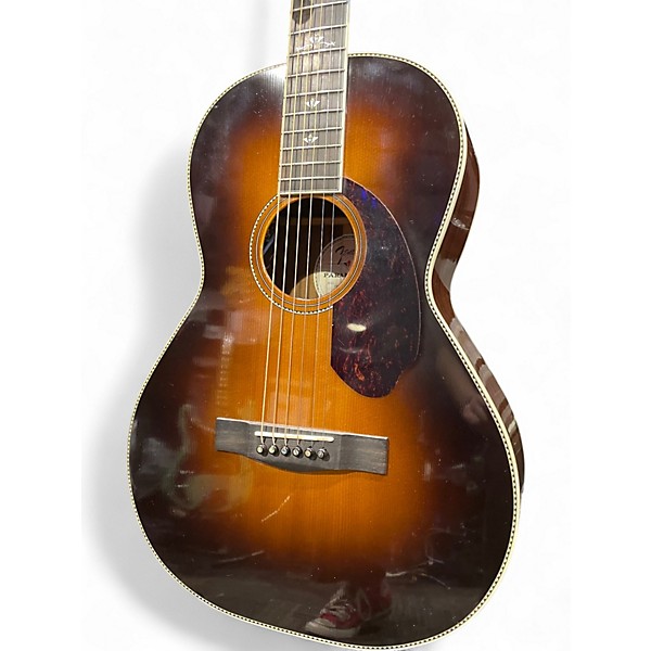 Used Fender PARAMOUNT PM-2 DELUXE Tobacco Sunburst Acoustic Guitar
