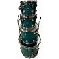 Used DW 4 Piece Collector's Series TEAL GLASS Drum Kit