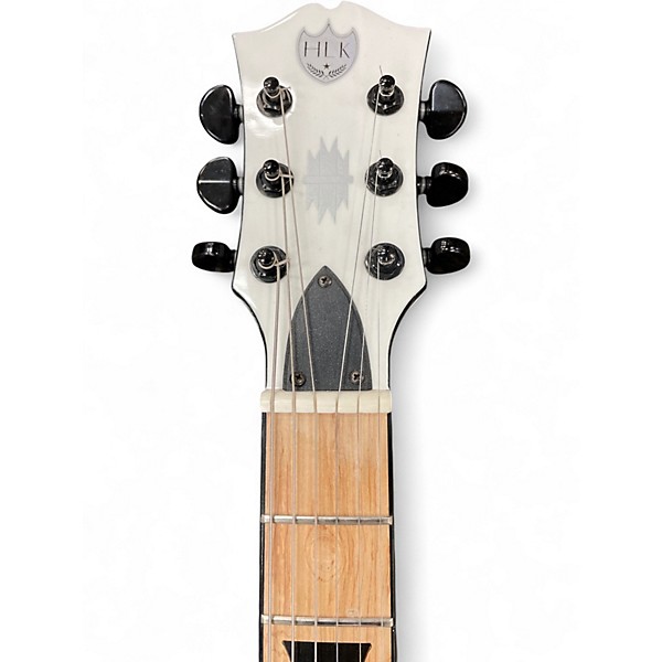 Used HardLuck Kings Bossman White Solid Body Electric Guitar