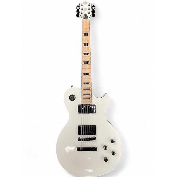 Used HardLuck Kings Bossman White Solid Body Electric Guitar