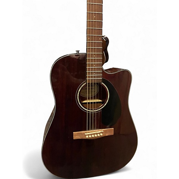 Used Fender cd60sce Mahogany Acoustic Electric Guitar