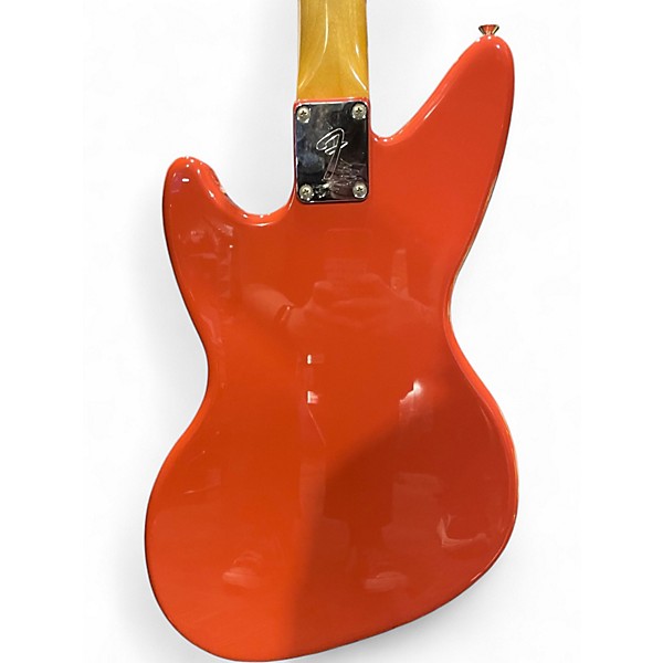 Used Fender KURT COBAIN SIGNATURE JAG-STANG Fiesta Red Solid Body Electric Guitar