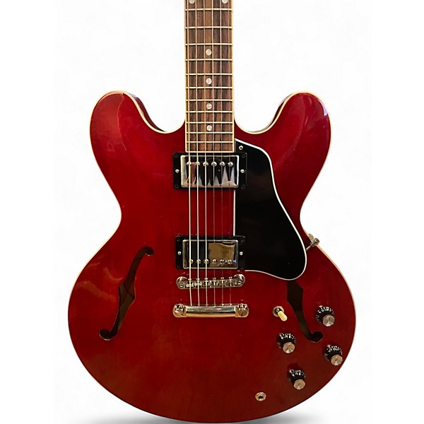 Used Gibson ES335 Cherry Hollow Body Electric Guitar