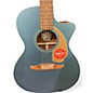 Used Fender Newporter Player GREEN Acoustic Electric Guitar