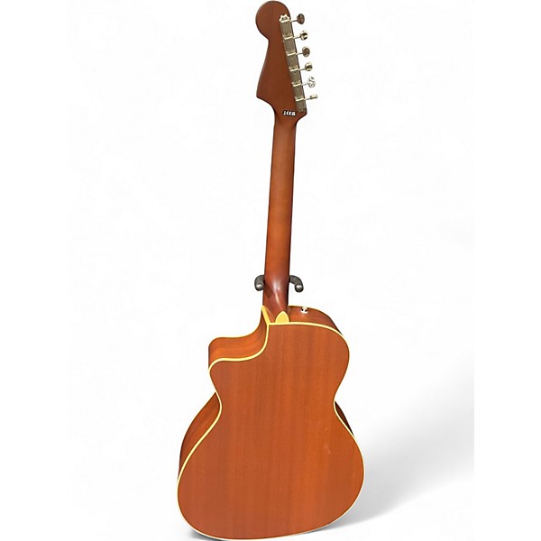 Used Fender Newporter Player GREEN Acoustic Electric Guitar