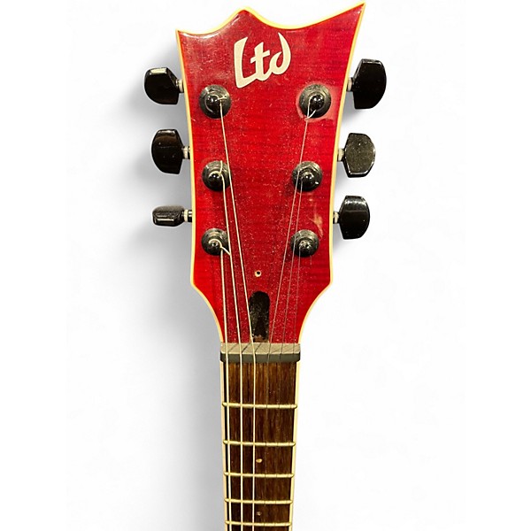 Used ESP LTD VIPER 200FM Red Solid Body Electric Guitar
