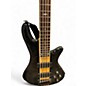Used Schecter stiletto elite 5 Natural Electric Bass Guitar