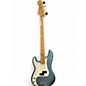 Used Fender American Standard Precision Bass Left Handed Blue Electric Bass Guitar