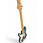 Used Fender American Standard Precision Bass Left Handed Blue Electric Bass Guitar