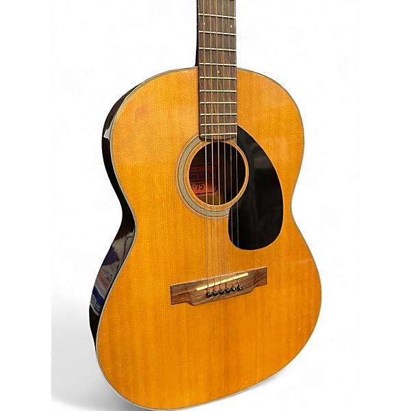 Used Yamaha FG-75 Natural Acoustic Guitar