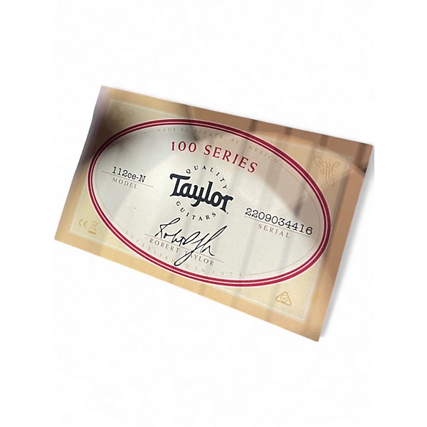 Used 2020s Taylor 112CE N Natural Classical Acoustic Electric Guitar