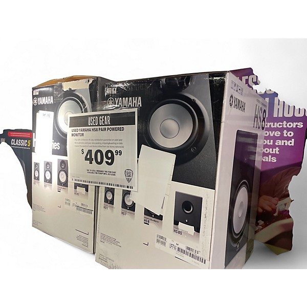 Used Yamaha HS8 Pair Powered Monitor