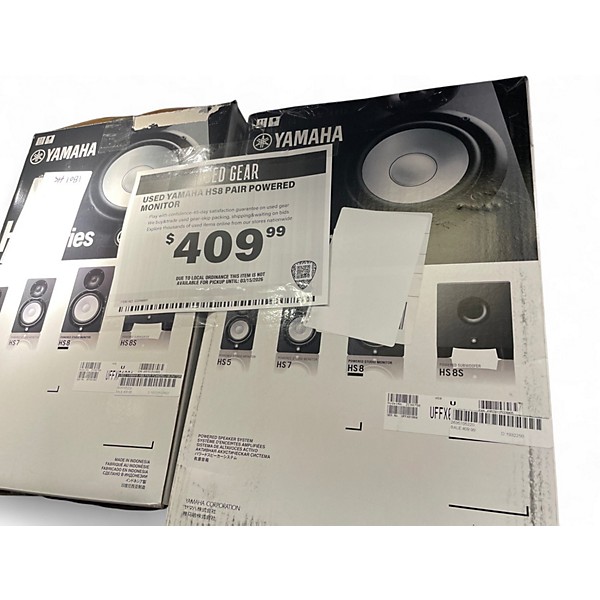 Used Yamaha HS8 Pair Powered Monitor