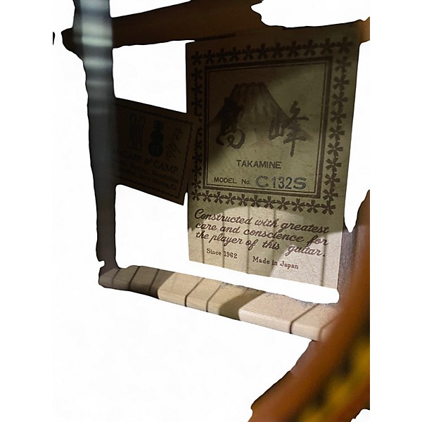 Used Takamine C132S Natural Classical Acoustic Guitar