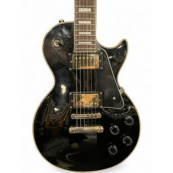 Used Epiphone Les Paul Custom Black Solid Body Electric Guitar