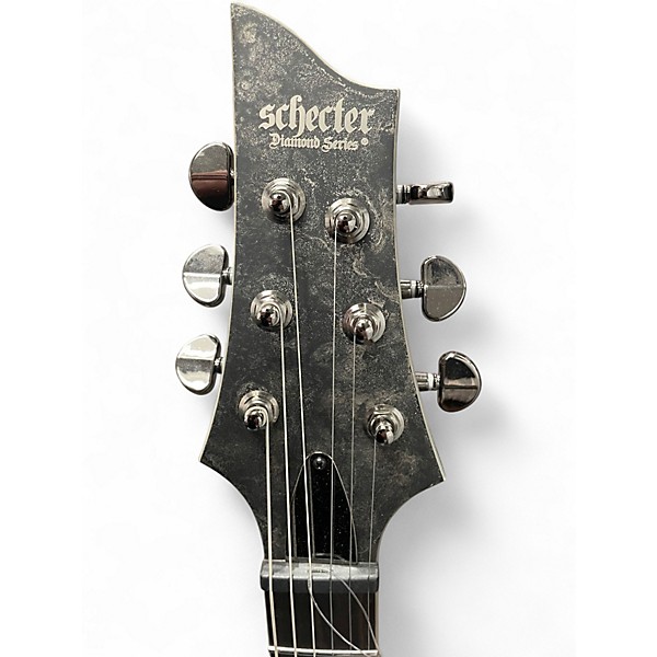 Used Schecter Guitar Research V1 JUAN OF THE DEAD Gray Solid Body Electric Guitar