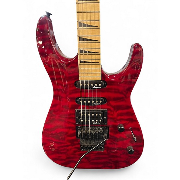 Used Jackson JS32TQ Dinky Crimson Red Trans Solid Body Electric Guitar