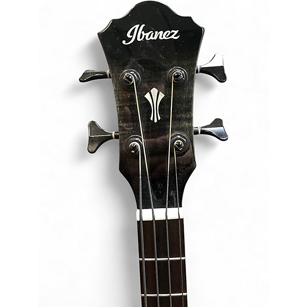 Used 2020s Ibanez AEGB25E Trans Black Acoustic Bass Guitar
