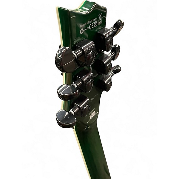 Used ESP LTD AS1 Alex Skolnick Lime Burst Solid Body Electric Guitar