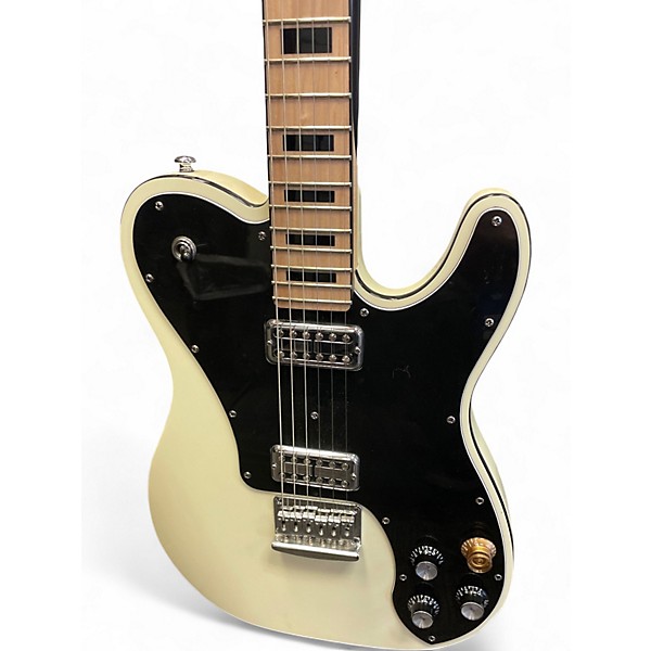 Used Schecter Guitar Research Diamond Series PT White Solid Body Electric Guitar