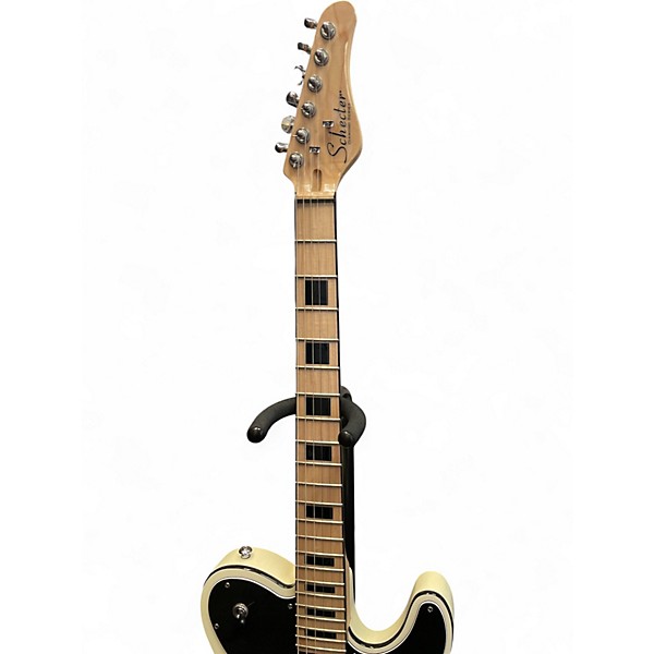 Used Schecter Guitar Research Diamond Series PT White Solid Body Electric Guitar