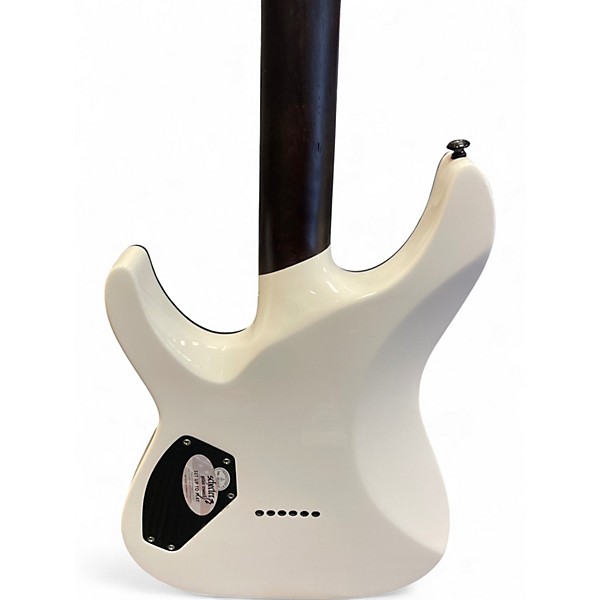 Used Schecter Guitar Research REAPER 6 CUSTOM White Solid Body Electric Guitar