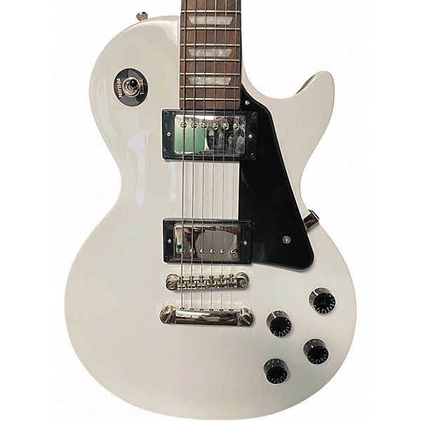 Used Epiphone Les Paul Studio white Solid Body Electric Guitar