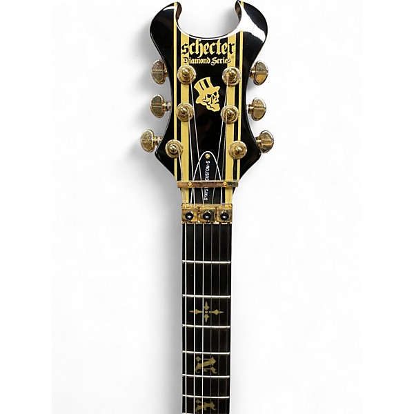 Used Schecter Guitar Research Synyster Gates Signature Custom S GOLD STRIPE Solid Body Electric Guitar