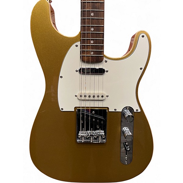 Used Squier Paranormal Custom Nashville Telecaster Gold Solid Body Electric Guitar
