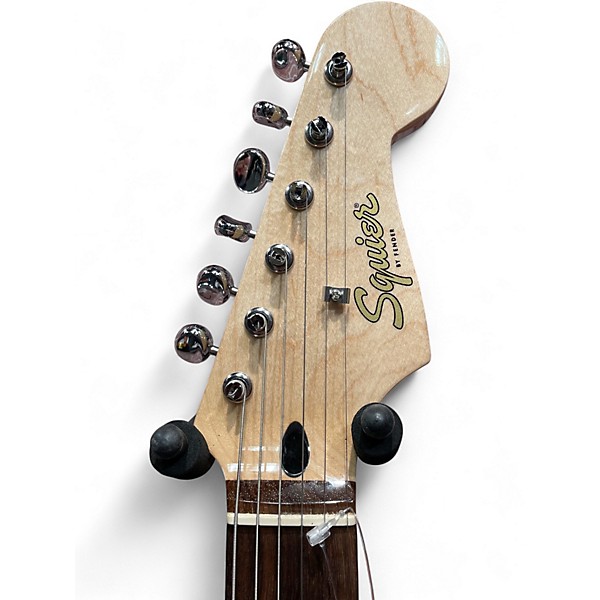 Used Squier Paranormal Custom Nashville Telecaster Gold Solid Body Electric Guitar