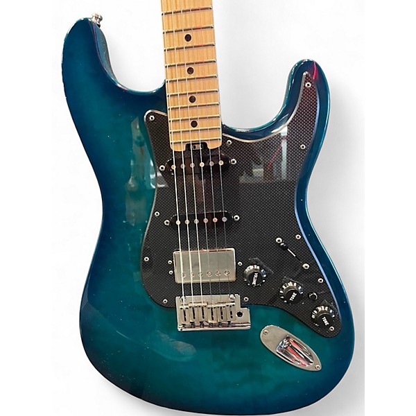 Used Fender American Elite Stratocaster AQUA MARINE Solid Body Electric Guitar