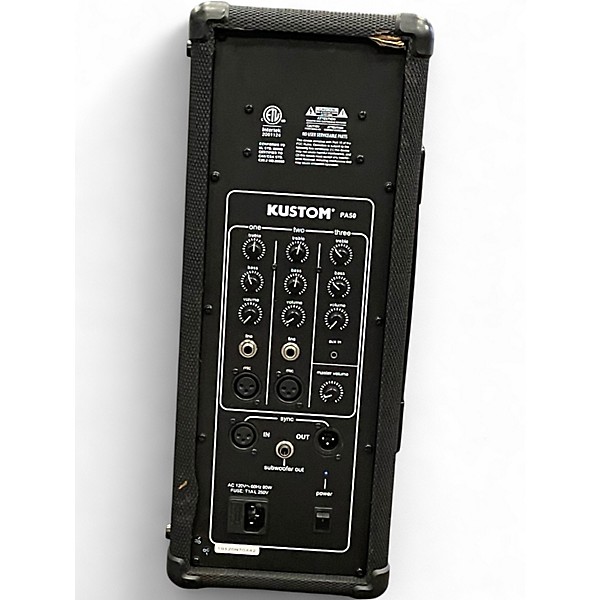 Used Kustom PA PA50 Powered Speaker