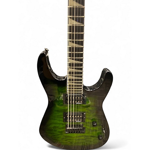 Used Jackson DS20 Transparent Green Solid Body Electric Guitar
