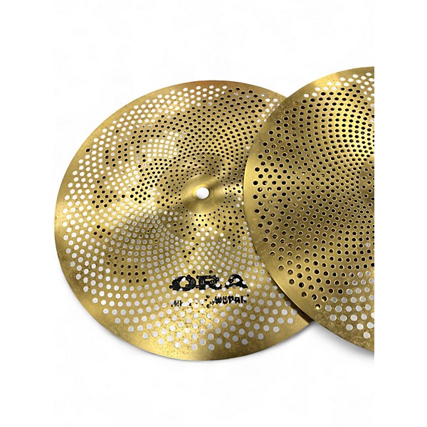 Used Wuhan 14in ora hi hat pair Cymbal
